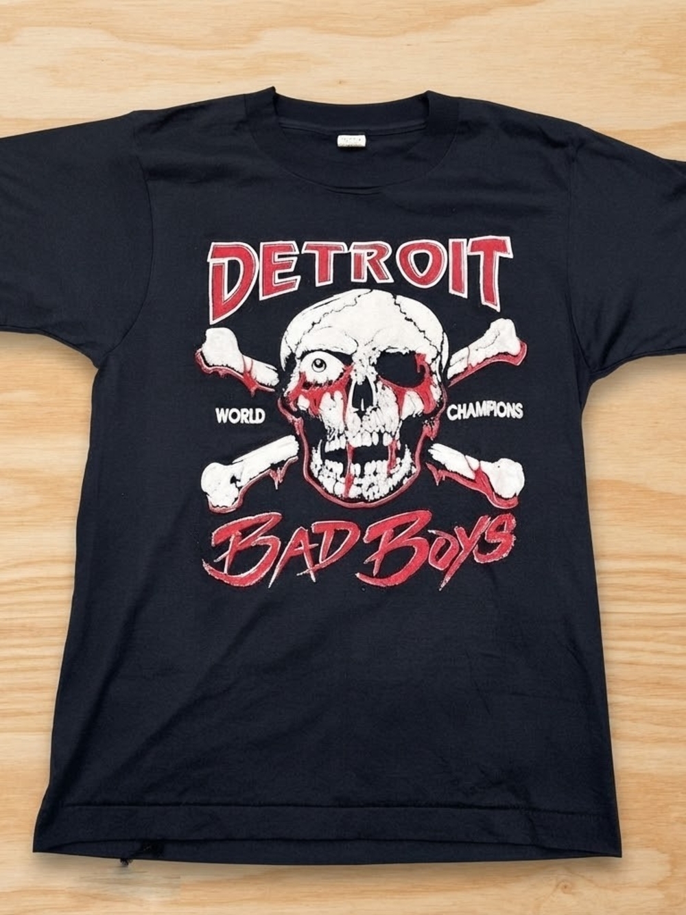 Detroit Pistons Bad Boys 1989 Champions Retro Graphic Unisex T-Shirt